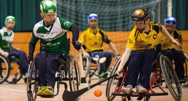 Ulster compete in Wheelchair Hurling