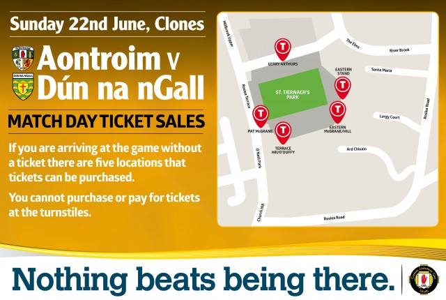 Match Day Tickets - Clones Ant v Don