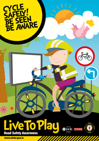 Live to Play Cycle Safe Poster