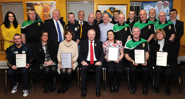 Clubs awarded with Club Maith Certificates