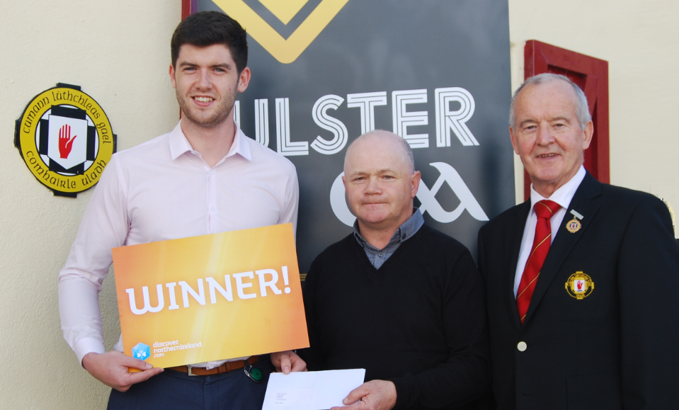 Golden ticket giveaway for lucky supporter at Ulster Final