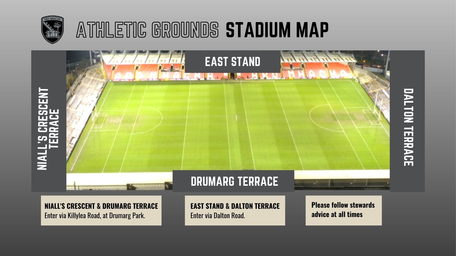 Spectator information for attending the Athletic Grounds