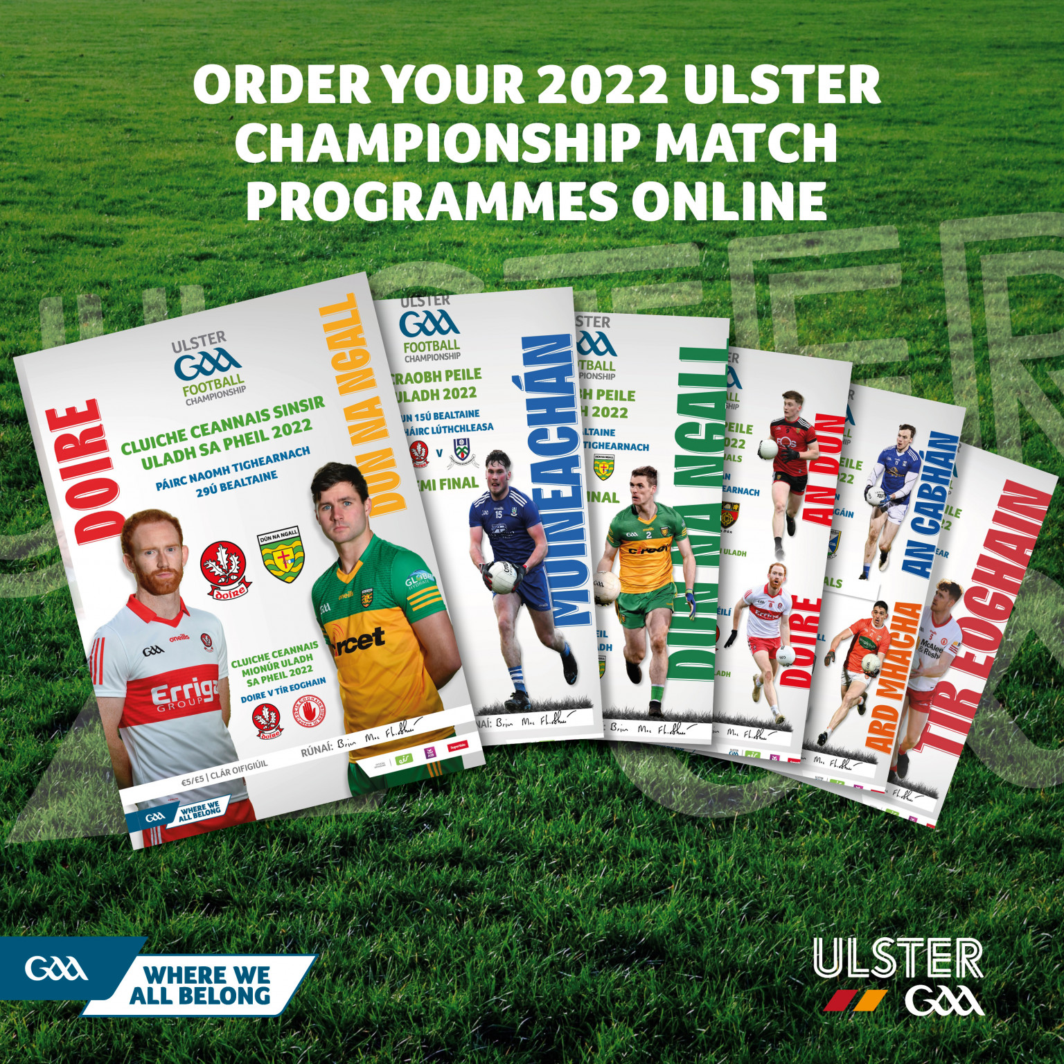 Ulster Championship Official Match Programmes now available to purchase
