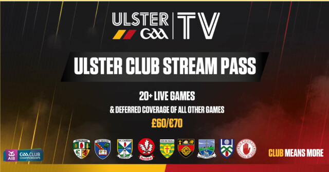 Get your Ulster Club Championship Stream Pass! - Cumann Lúthchleas Gael  Uladh