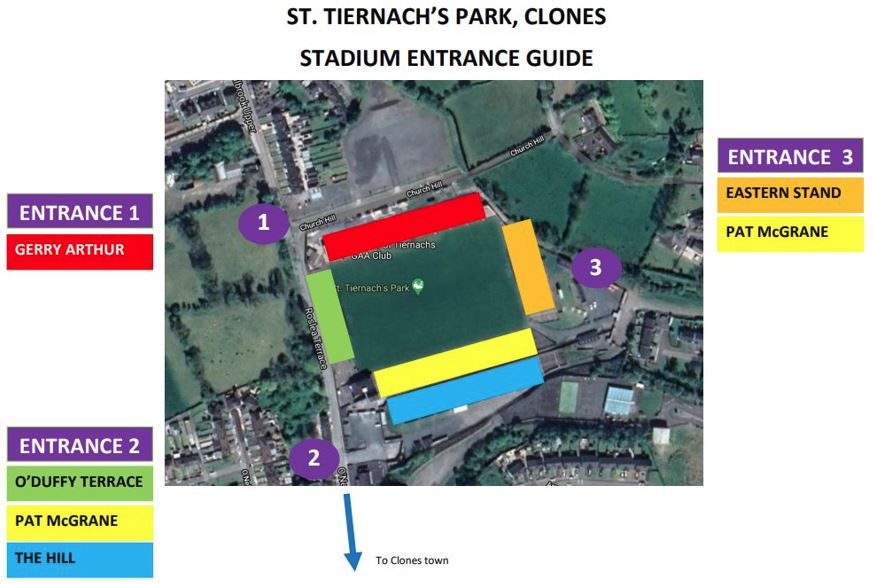 Spectator information ahead of Ulster Senior Championship Final in Clones