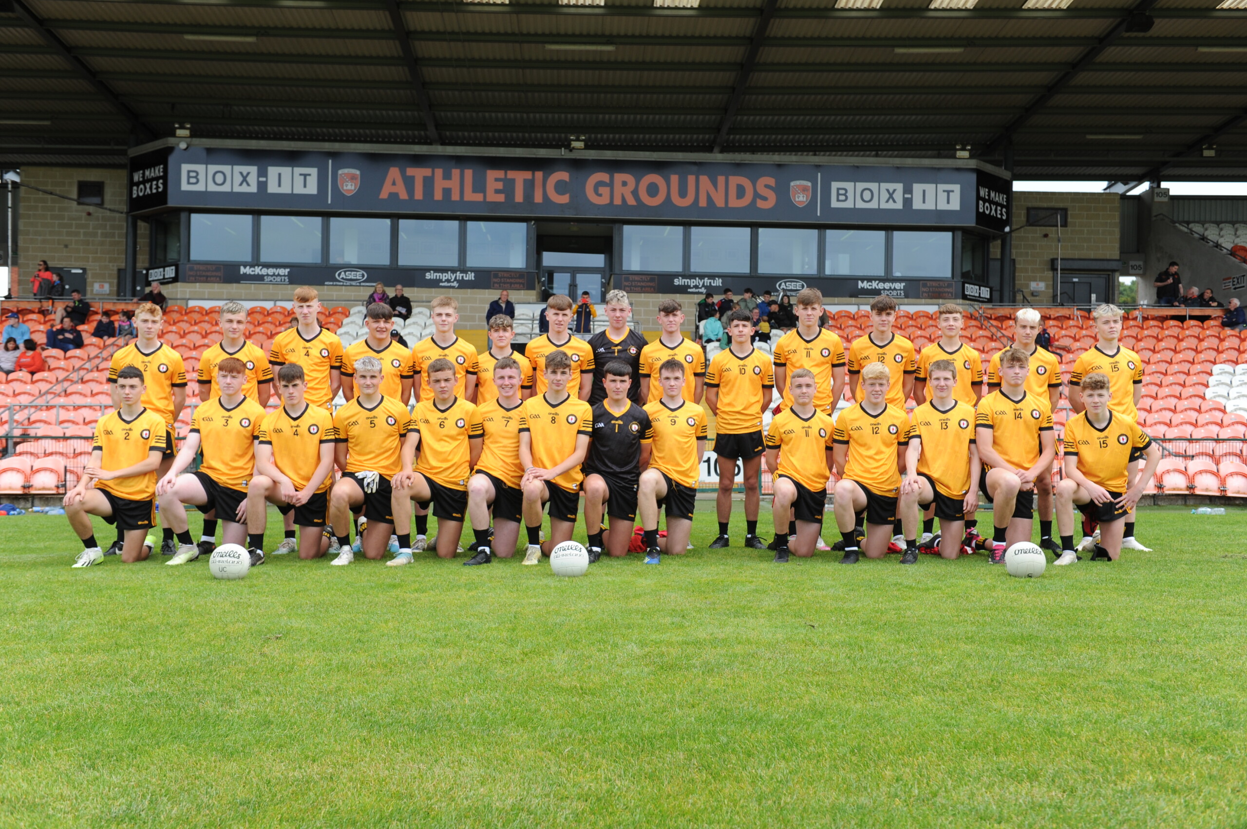Ulster U-15 Football Player Academy squad take on Dublin